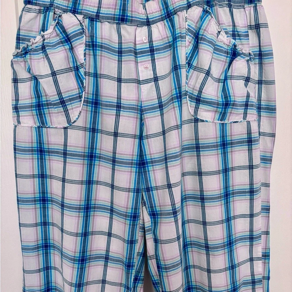Victoria’s Secret Plaid Pajama Pants | Size M | Cute Side Pockets | EUC